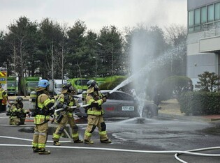 부천시, 부천소방서와 리튬배터리 화재 대응 합동 훈련 실시
